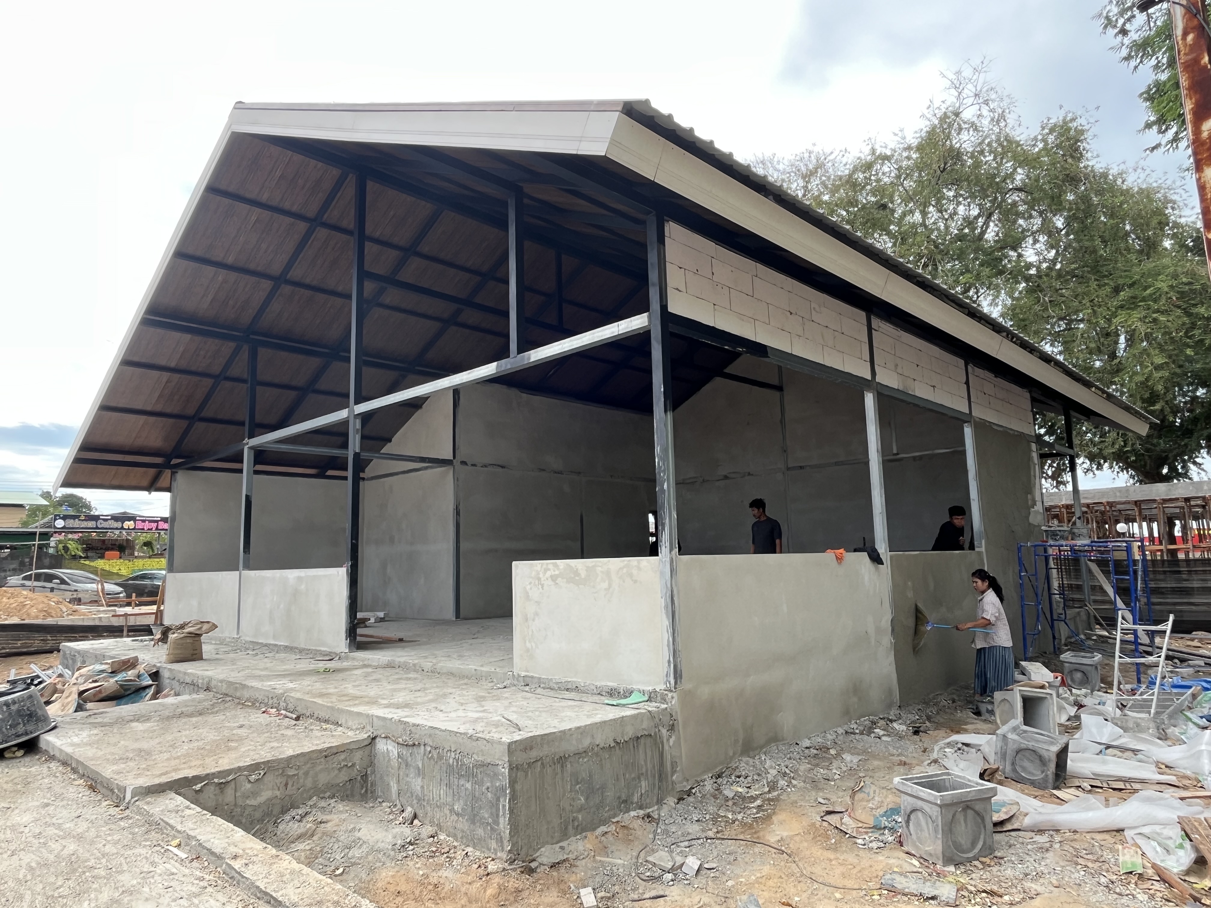 งานก่อฉาบ ร้านกาแฟ